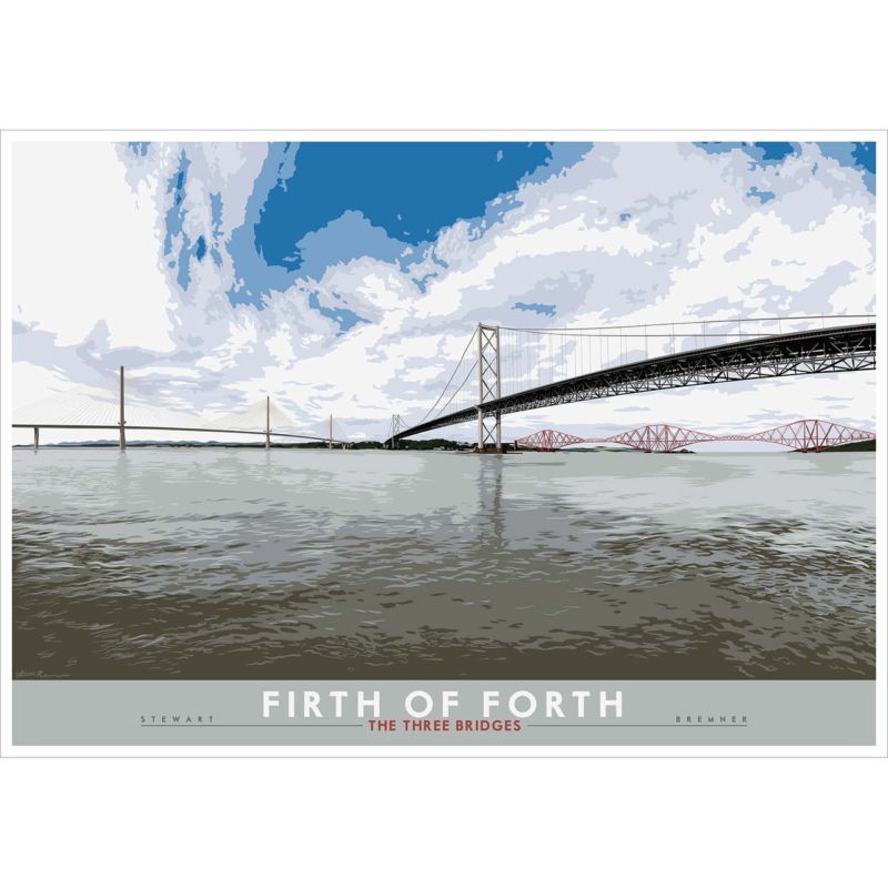 Image of Firth of Forth: the Three Bridges by Stewart Bremner